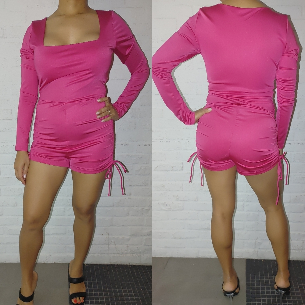 Hot Pink Romper - image 1